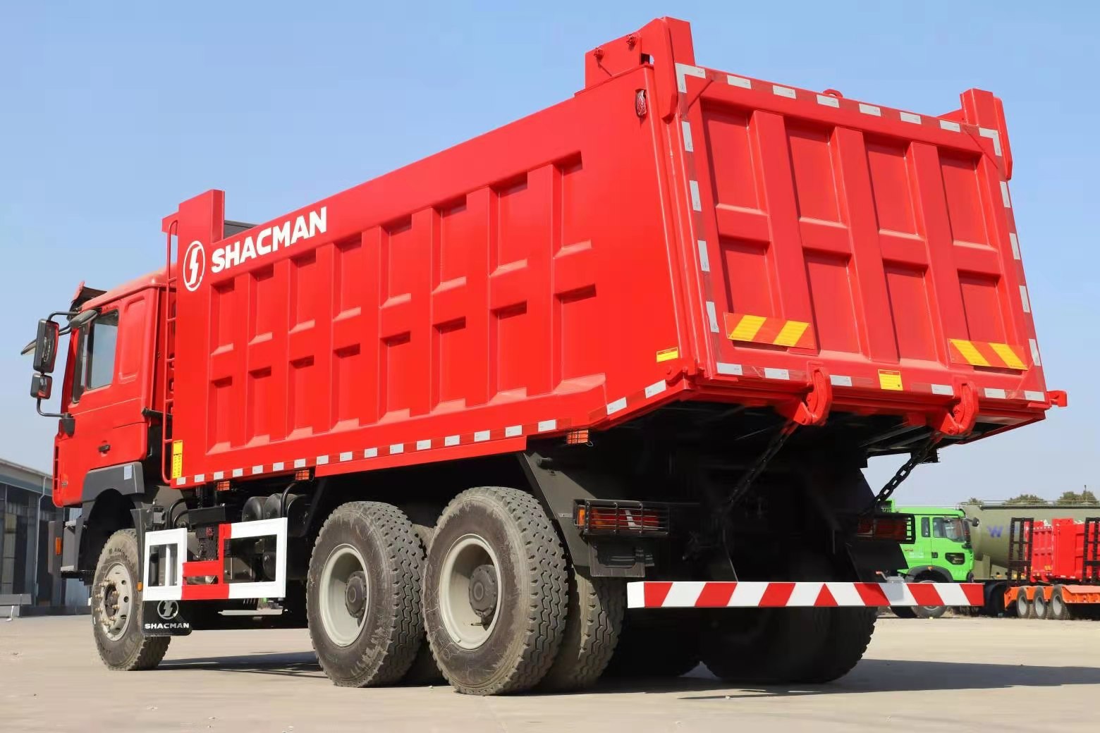 SHACMAN F3000 U Shape Truck Body Mining Dump Truck 375HP price for sale